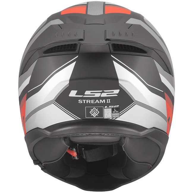 LS2 FF808 Stream II Helmet – Vintage Black/Grey/Red