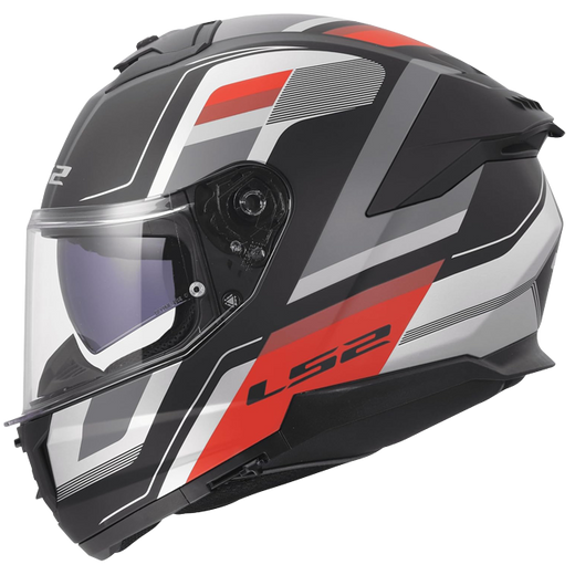 LS2 FF808 Stream II Helmet – Vintage Black/Grey/Red