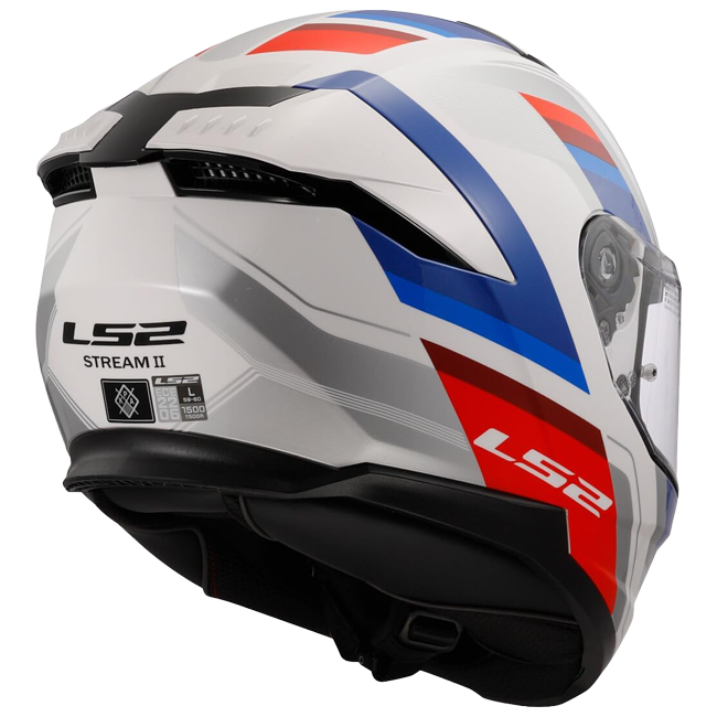 LS2 FF808 Stream II Helmet – Vintage White/Blue/Red