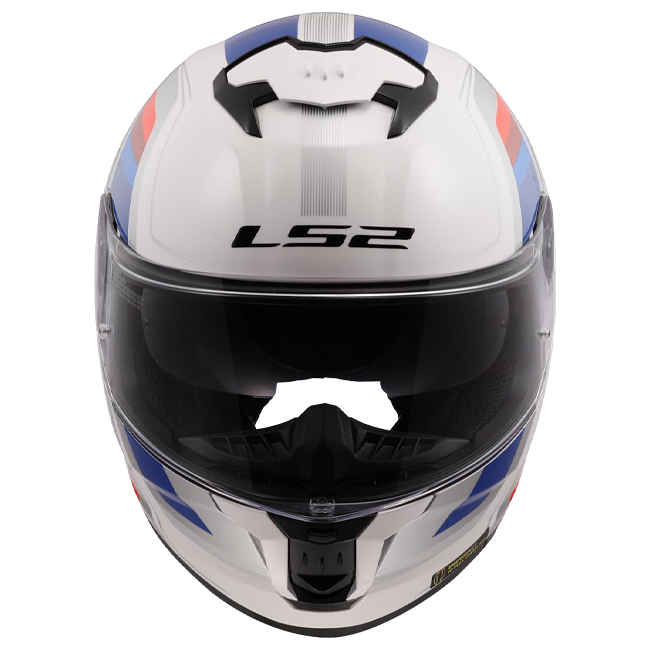 LS2 FF808 Stream II Helmet – Vintage White/Blue/Red