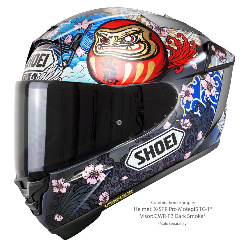 Shoei X-SPR PRO helmet Márquez Motegi5 TC-1 Marc Márquez 2024 replica in red, white and gold