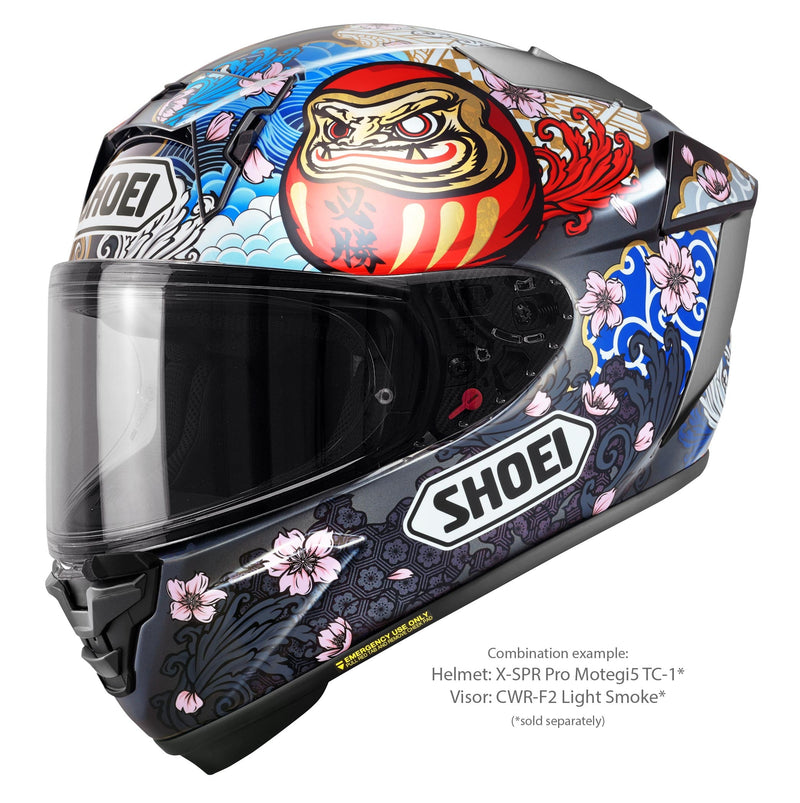 Shoei X-SPR PRO helmet Márquez Motegi5 TC-1 Marc Márquez 2024 replica in red, white and gold