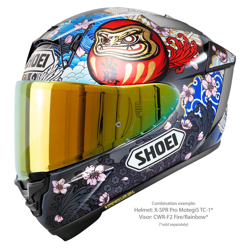 Shoei X-SPR PRO helmet Márquez Motegi5 TC-1 Marc Márquez 2024 replica in red, white and gold