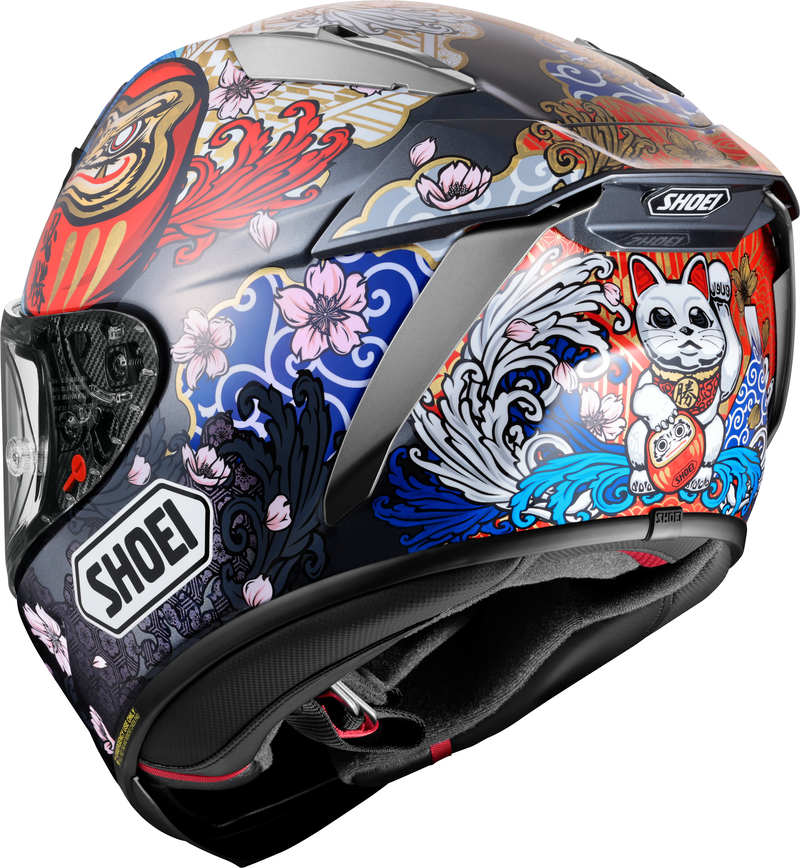 Shoei X-SPR PRO helmet Márquez Motegi5 TC-1 Marc Márquez 2024 replica in red, white and gold