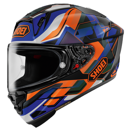 Shoei X-SPR PRO Helmet Valion TC-8 Orange / Blue