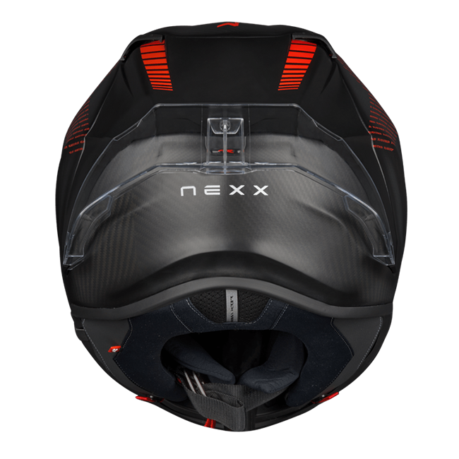 Nexx X.R3R Pro FIM Evo Carbon full-face helmet in matte black carbon finish