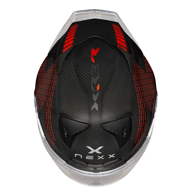 Nexx X.R3R Pro FIM Evo Carbon full-face helmet in matte black carbon finish