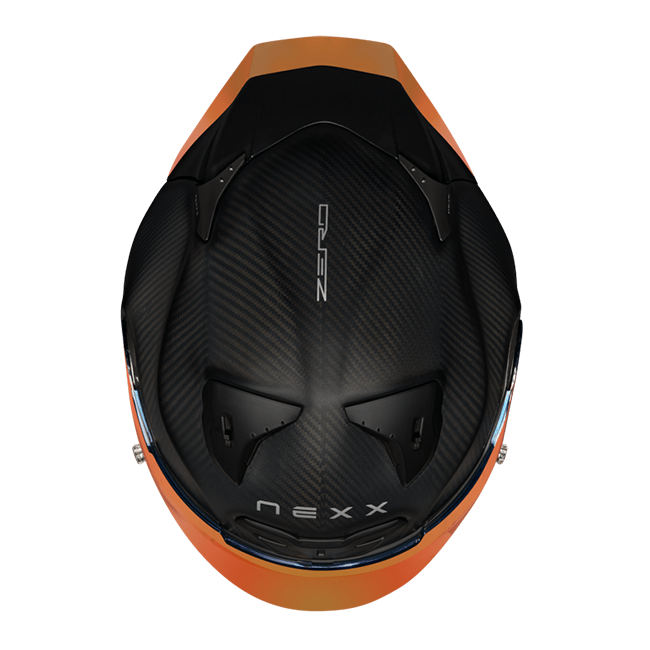 Nexx X.R3R Zero Pro 2 full-face helmet in matte red carbon finish