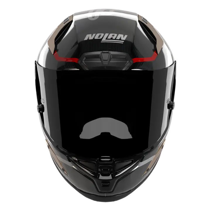 Nolan X-804 RS Ultra Carbon full-face helmet in SBK 360 carbon, red and white livery