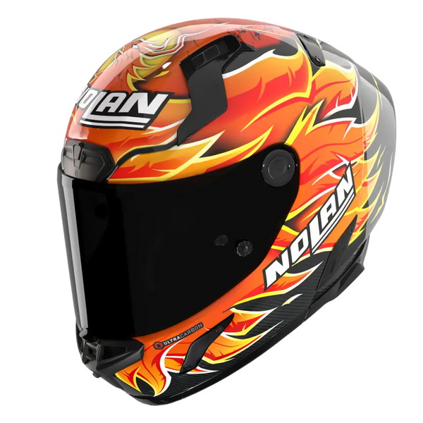 Nolan X-804 RS Ultra Carbon helmet Andrea Iannone The Maniac Replica 2025 livery
