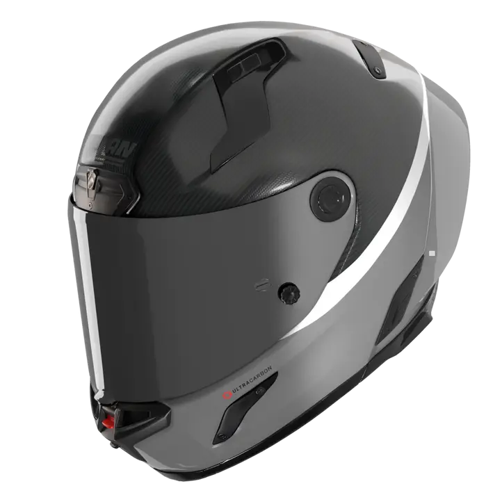 Nolan X-804 RS Ultra Carbon helmet D.O.C. Grey Gloss Finish 358 — full-face race-sport helmet
