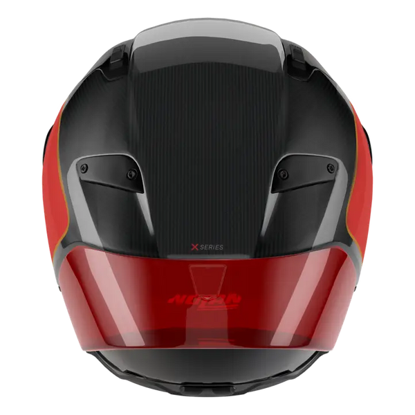 Nolan X-804 RS Ultra Carbon helmet in Asso di Picche 356 black grey red graphic