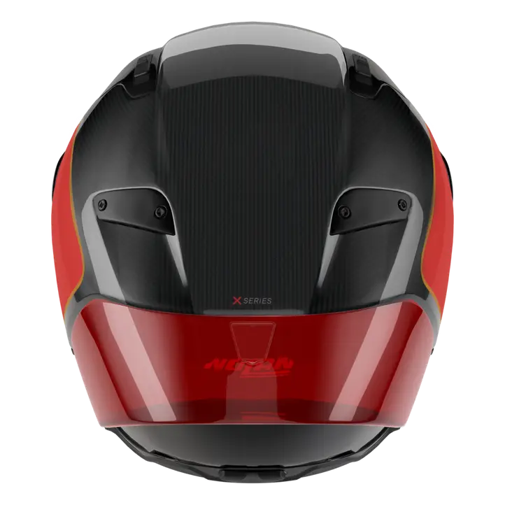 Nolan X-804 RS Ultra Carbon helmet in Asso di Picche 356 black grey red graphic