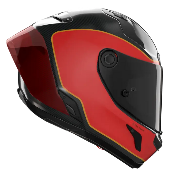 Nolan X-804 RS Ultra Carbon helmet in Asso di Picche 356 black grey red graphic