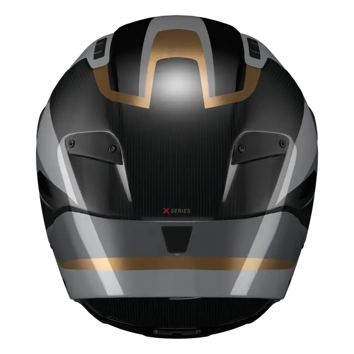 Nolan X-804 RS Ultra Carbon full-face helmet in Lesmo Black/Grey/Gold 361 livery