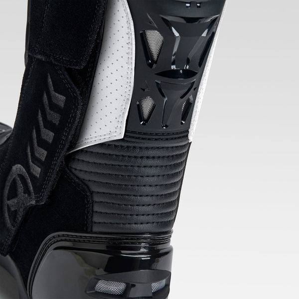 XPD XP-Mode men's motorcycle boots in black and white