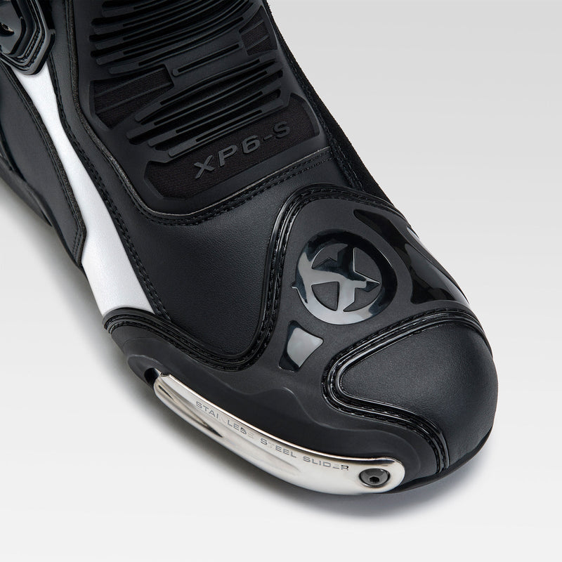 XPD XP-Mode men's motorcycle boots in black and white