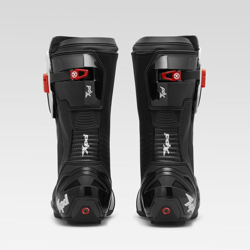 XPD XP9-R AIR perforated racing motorcycle boot in white and black, men's