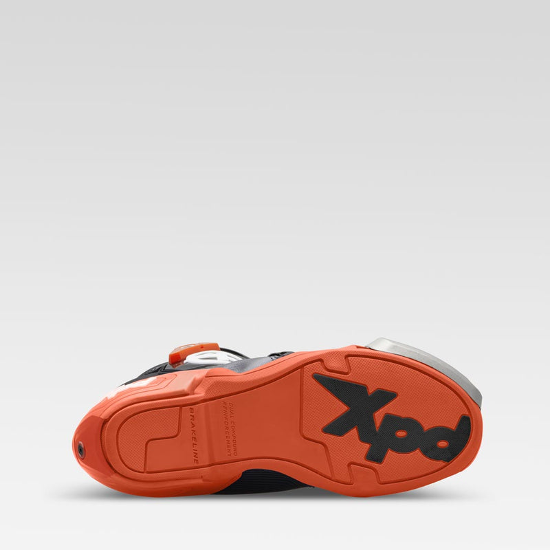 XPD XP9-R men's motorcycle racing boots in orange and black