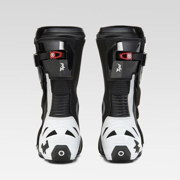 XPD XP9-S AIR perforated men's motorcycle boot in white and black