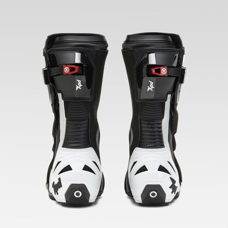 XPD XP9-S AIR perforated men's motorcycle boot in white and black