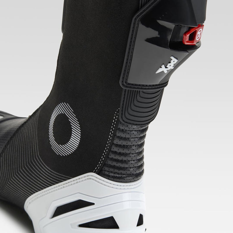 XPD XP9-S AIR perforated men's motorcycle boot in white and black