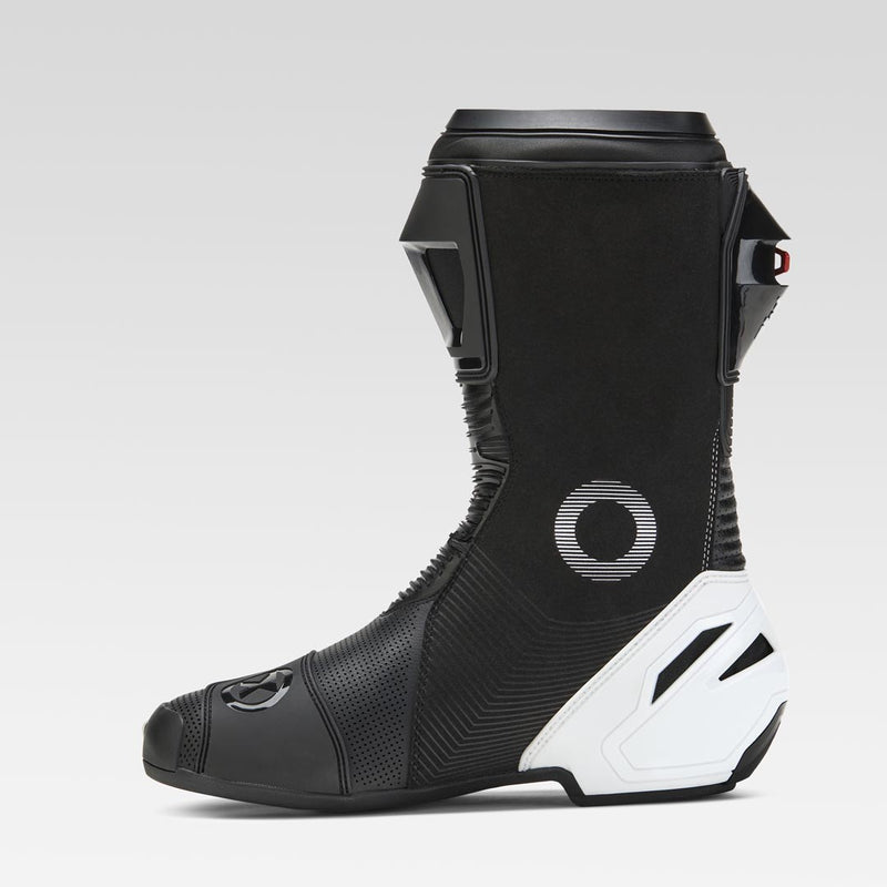 XPD XP9-S AIR perforated men's motorcycle boot in white and black