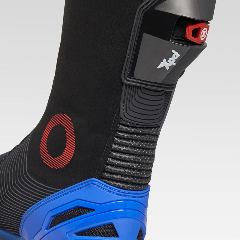 XPD XP9-S men's motorcycle racing boots in black and blue