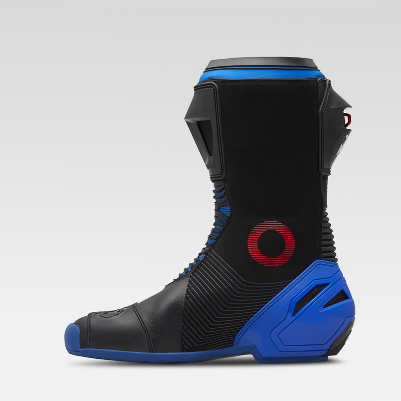 XPD XP9-S men's motorcycle racing boots in black and blue