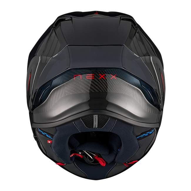 Nexx X.R3R Apex Carbon Schwarz full-face racing helmet, gloss black carbon finish