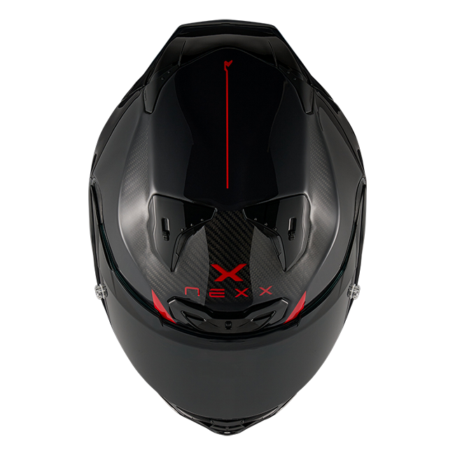 Nexx X.R3R Apex Carbon Schwarz full-face racing helmet, gloss black carbon finish