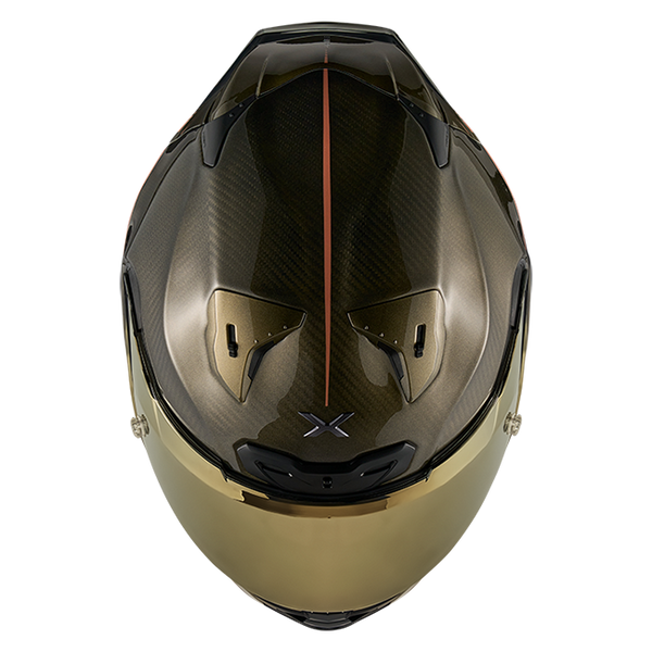 Nexx X.R3R Hagibis Carbon Gold full-face racing helmet, carbon and gold finish