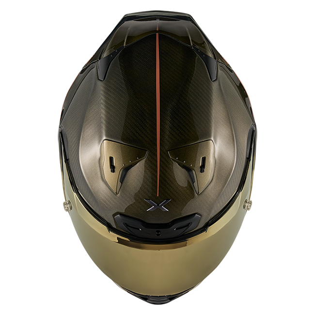 Nexx X.R3R Hagibis Carbon Gold full-face racing helmet, carbon and gold finish