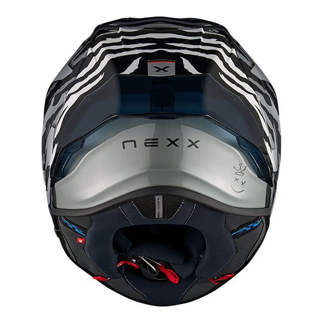 Nexx X.R3R Ziger Carbon full-face helmet in black grey colourway