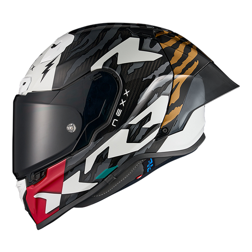 Nexx X.R3R Ziger Carbon Grey Gold Full-Face Racing Helmet