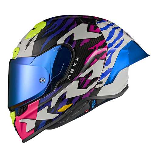 Nexx X.R3R Ziger Carbon Full-Face Racing Helmet – Purple Blue
