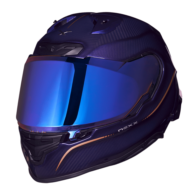 Nexx X.R3R Hagibis Carbon Purple full-face racing helmet
