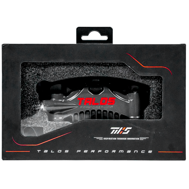 Talos X75 SBK monoblock brake caliper P4 32/36 108mm front left hard anodised X75.108.HD.L