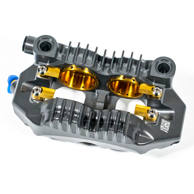 Talos X75 SBK monoblock brake caliper P4 32/36 108mm front left hard anodised X75.108.HD.L