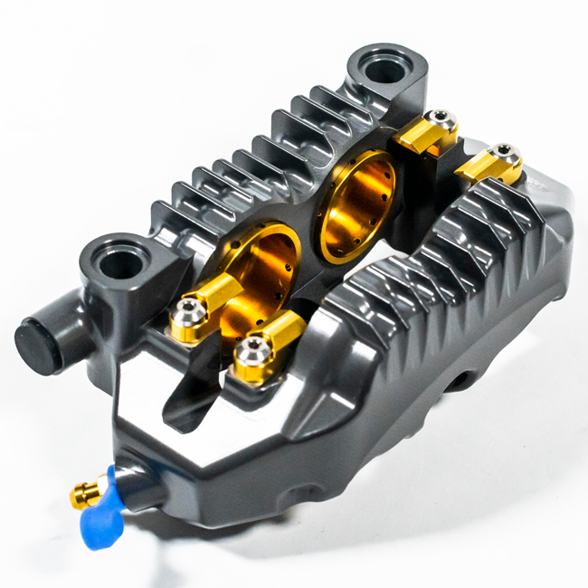 Talos X75 SBK monoblock brake caliper P4 32/36 108mm front left hard anodised X75.108.HD.L