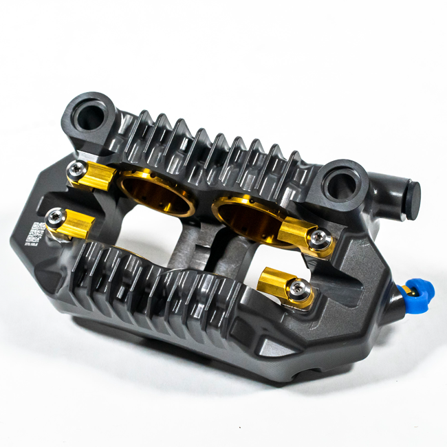 Talos X75 SBK Racing Monoblock P4 32/36 100mm front right brake caliper hard anodised finish