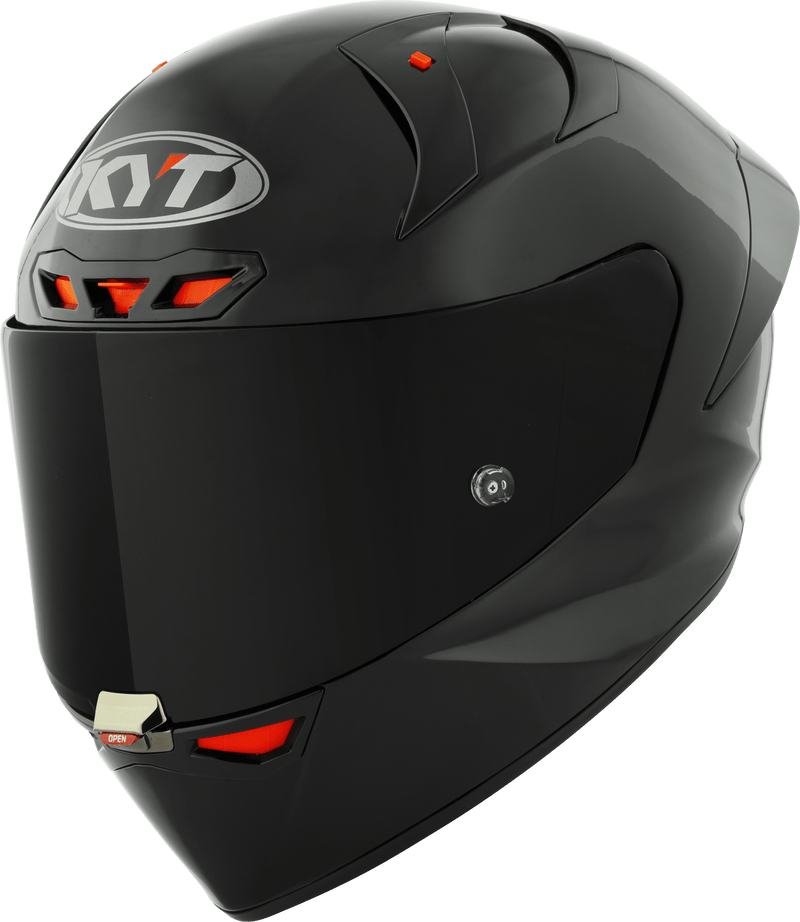 KYT KX-1 Race GP full-face helmet in plain matte black, SKU Y6KX00X6