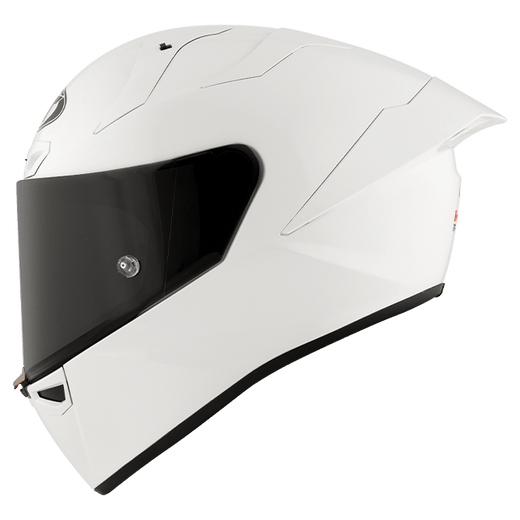 KYT KX-1 Race GP Helmet Plain White – Premium Tri-Fiber Racing Shell (Y6KXX0W3)