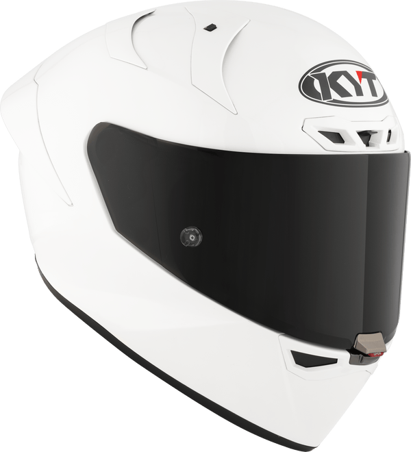 KYT KX-1 Race GP full-face helmet in plain gloss white, SKU Y6KXX0W3