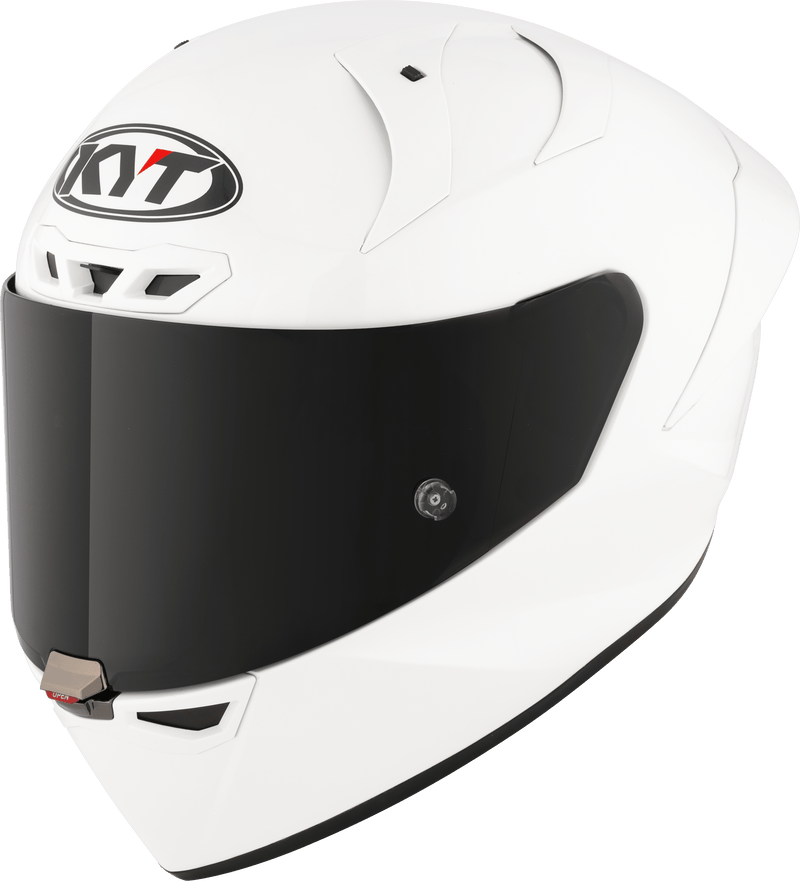 KYT KX-1 Race GP full-face helmet in plain gloss white, SKU Y6KXX0W3