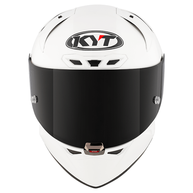 KYT KX-1 Race GP full-face helmet in plain gloss white, SKU Y6KXX0W3