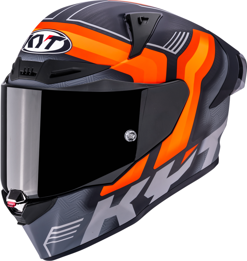 KYT R1R full-face helmet carbon accelerator matte orange Y6R10001
