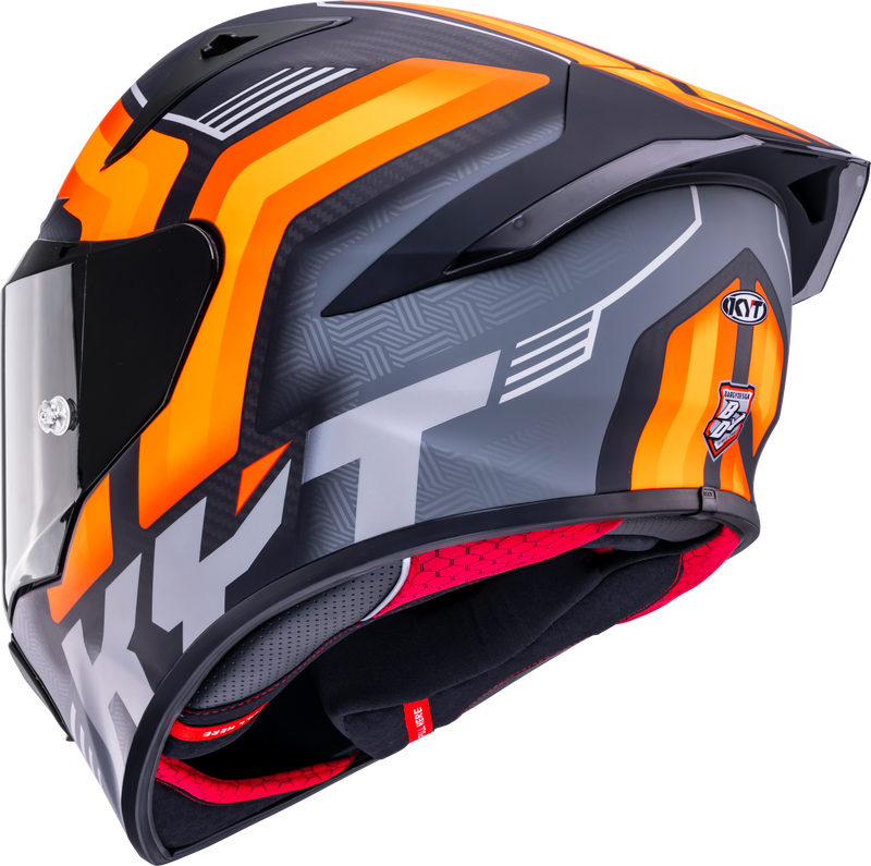 KYT R1R full-face helmet carbon accelerator matte orange Y6R10001
