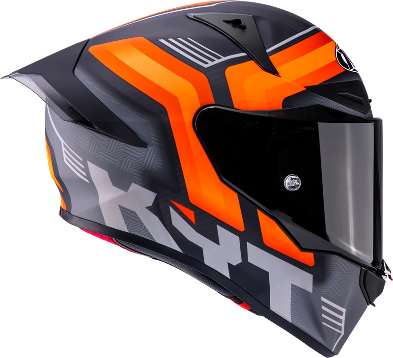KYT R1R full-face helmet carbon accelerator matte orange Y6R10001