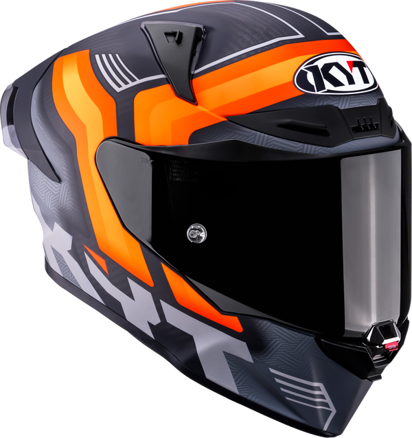 KYT R1R full-face helmet carbon accelerator matte orange Y6R10001